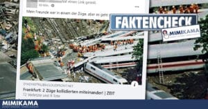 Zugunglück in Deutschland ist ein Fake!