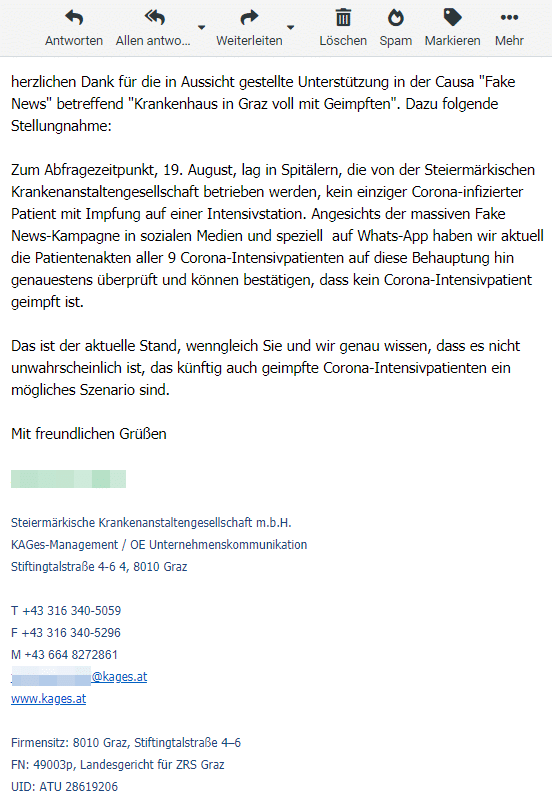 Intensivstation voll mit Geimpften? – mimikama.org Intensivstation voll mit Geimpften? – mimikama.org