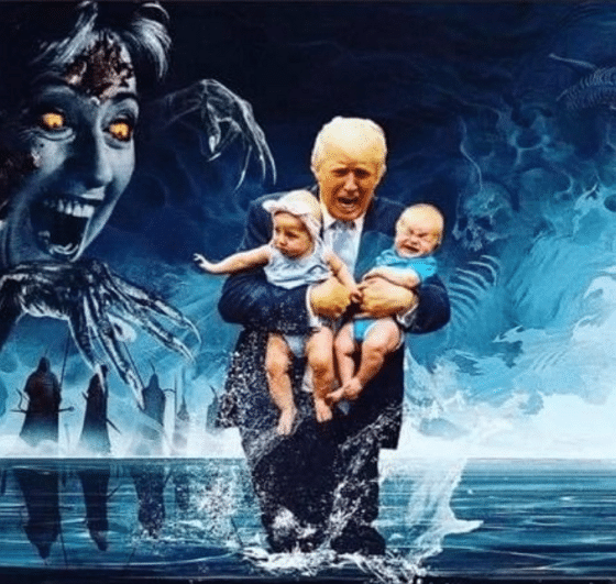 Reptiloid Hillary und Retter Trump