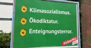 Abusive posters against “The Greens”: A kindergarten election campaign