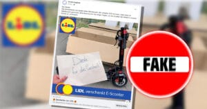 Fake-Versprechen: Lidl verteilt keine E-Scooter