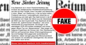 Description Baerbock does not come from the NZZ