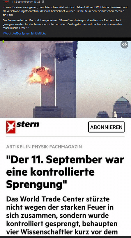 Die Schlagzeile des "Stern" über den 11. September