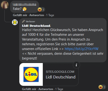 Auf der falschen Lidl-Seite gewinnt man immer!