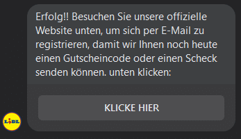 Wir bekommen einen Gutschein?