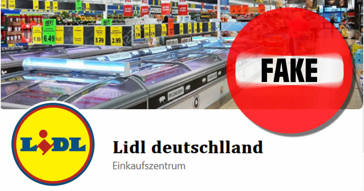 Facebook: Fake-Gewinnspiel von „Lidl deutschlland“ (nur echt mit den 2 L)
