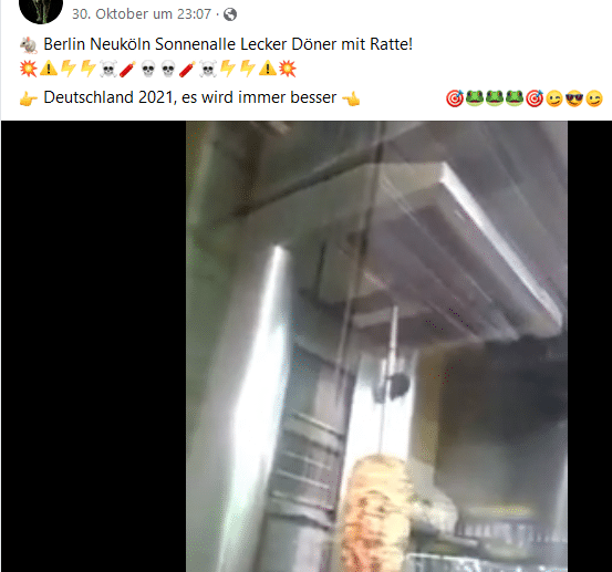 Das Video auf Facebook