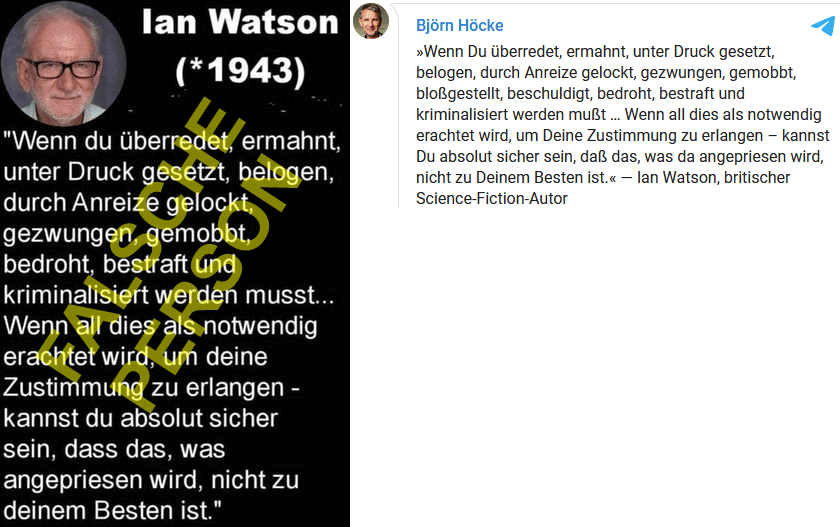 Das Zitat von Ian Watson