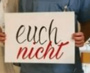 Das gefälschte Schild
