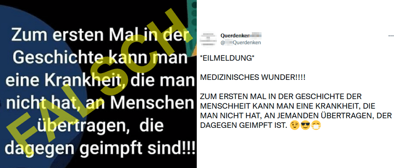 Die Behauptung über asymptomische Erkrankung und Impfdurchbrüche