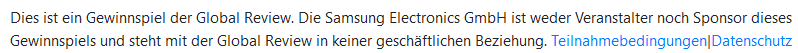 Es handelt sich um ein Gewinnspiel