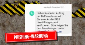 Beware of “BaFin” phishing SMS