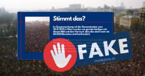 Falsches Foto von Demonstration in Wien