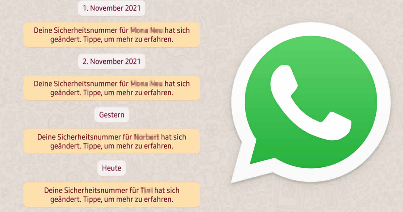 WhatsApp: „Deine Sicherheitsnummer hat sich geändert“