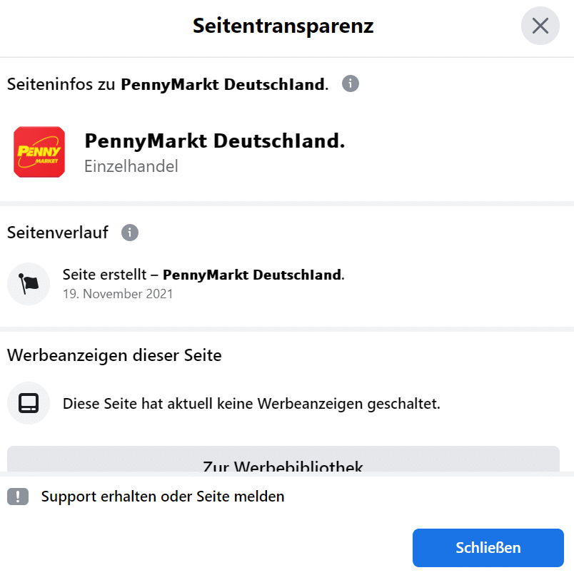 Penny Markt Deutschland: Fake Gewinnspiel auf Facebook
