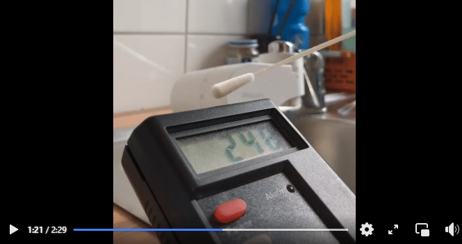 Teststäbchen sind nicht radioaktiv!