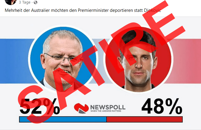 Die angebliche Umfrage zu Djokovic