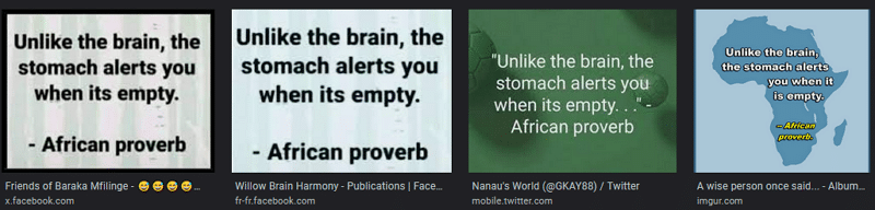 Ein afrikanisches Sprichwort