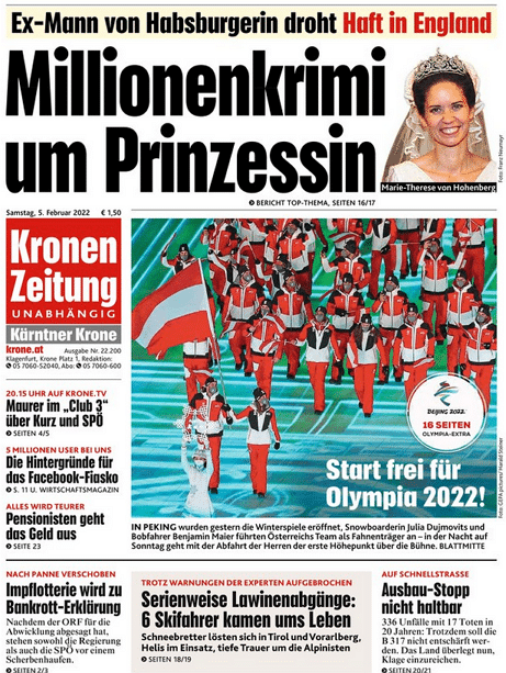 Der Virologe Norbert Nowotny ist kein Schauspieler! – mimikama.org Das echte Titelblatt der Zeitung an diesem Tag