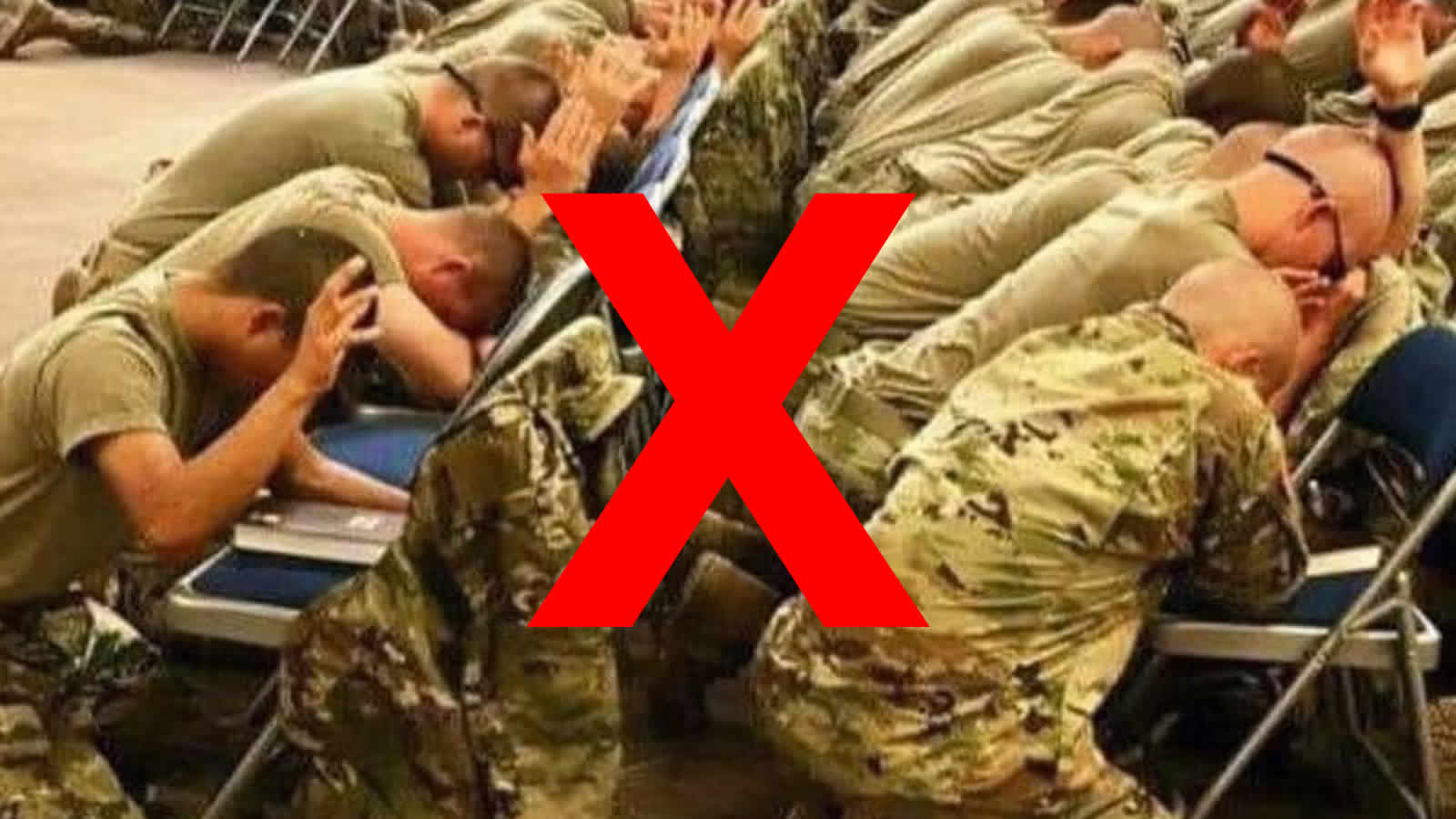 Foto zeigt keine betenden ukrainischen Soldaten