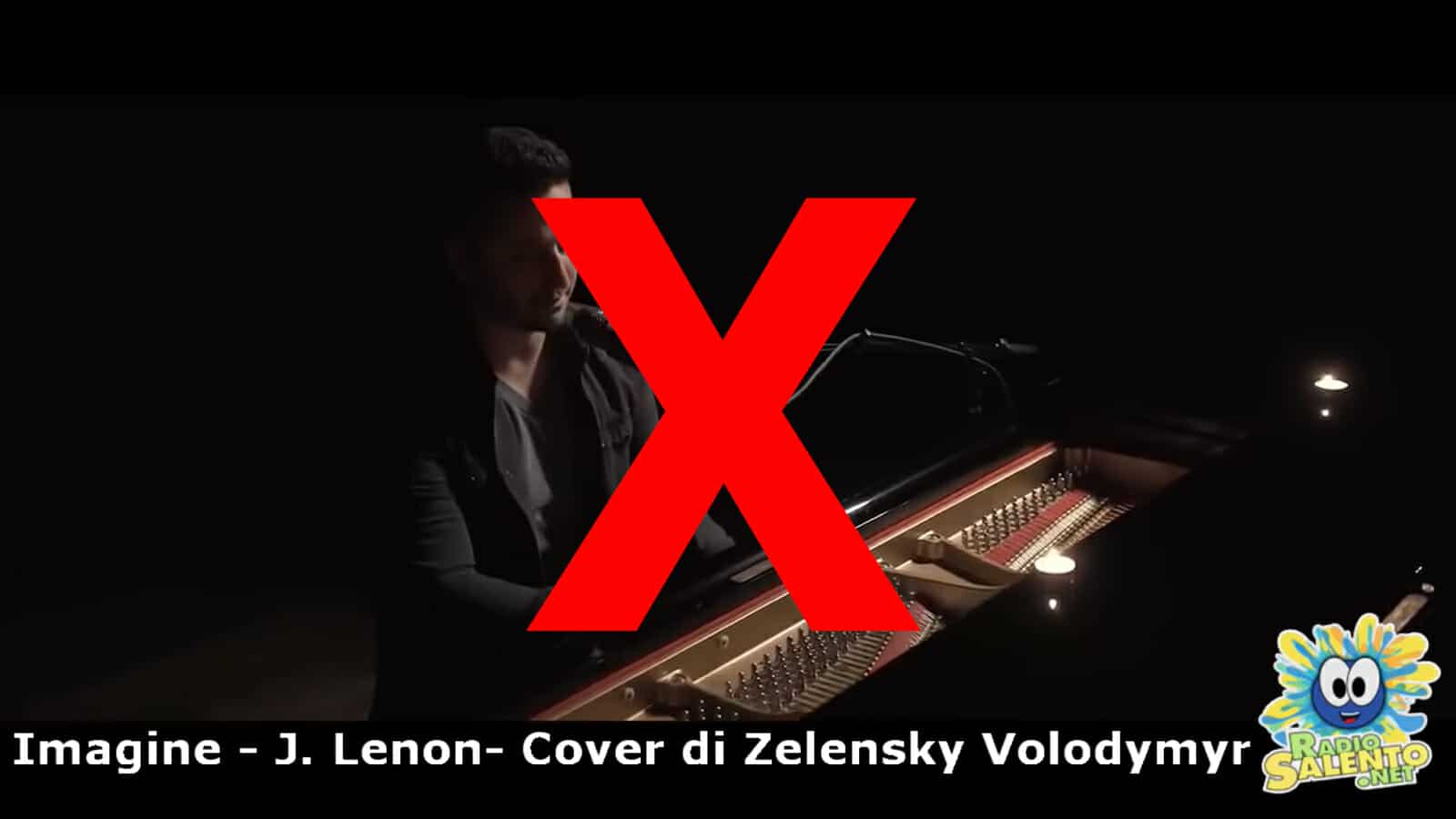 Wolodymyr Selenskyj hat nicht "Imagine" von John Lennon gecovert / Artikelbild: Screenshot YouTube/Radio Salento