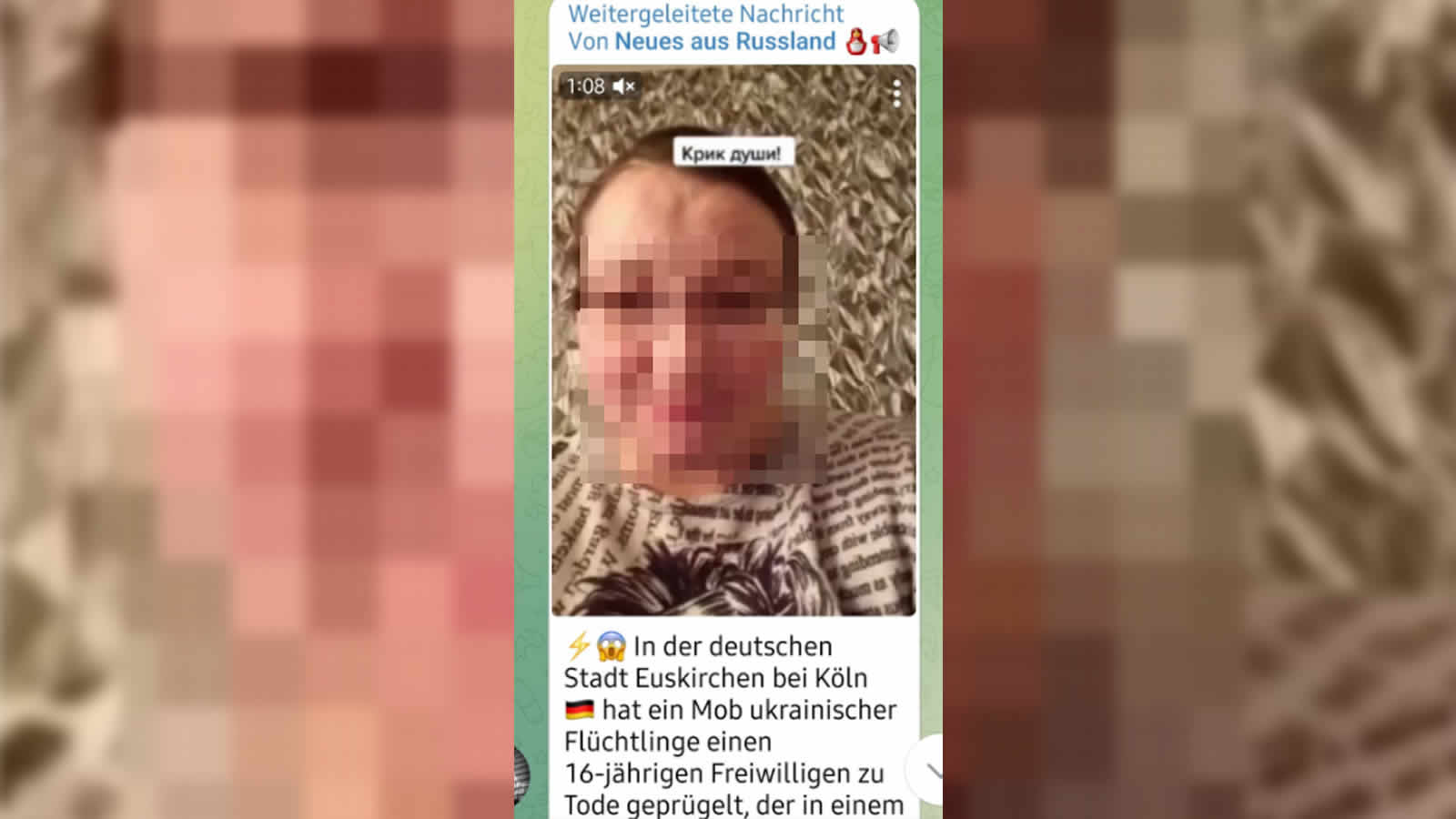 Über das Internet wird derzeit ein Video verbreitet, in dem von einem Überfall auf einen 16-jährigen Jugendlichen im Bereich Euskirchen berichtet wird.