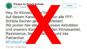 „Fridays for Future Schilda“ kein echter FFF-Account auf Twitter