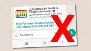 WhatsApp: Vorsicht, falsches DB-Gewinnspiel führt in SMS-Falle!