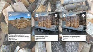 Betrüger verkaufen günstiges Brennholz auf Facebook, Instagram und Whatsapp