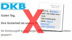 DKB: Be careful of fake SMS