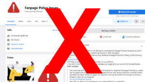 Phishing-Alarm: Facebook-Seiten „Fanpage Policy Issues“