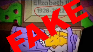Nein, die Simpsons prophezeiten nicht den Tod der Queen!