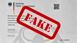 Warnung vor betrügerischer Rechnung: „Deutschen Patent- und Markenamt“