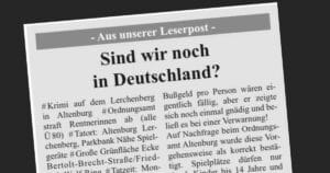 Spielplatz: „Sind wir noch in Deutschland?“