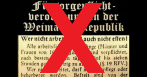 Die falsche Fürsorgepflichtverordnung der Weimarer Republik