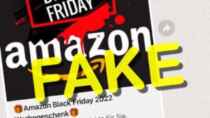 WhatsApp-Warnung zu „Amazon Black Friday 2022“