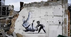 Banksy: Video mit Werken in der Ukraine veröffentlicht