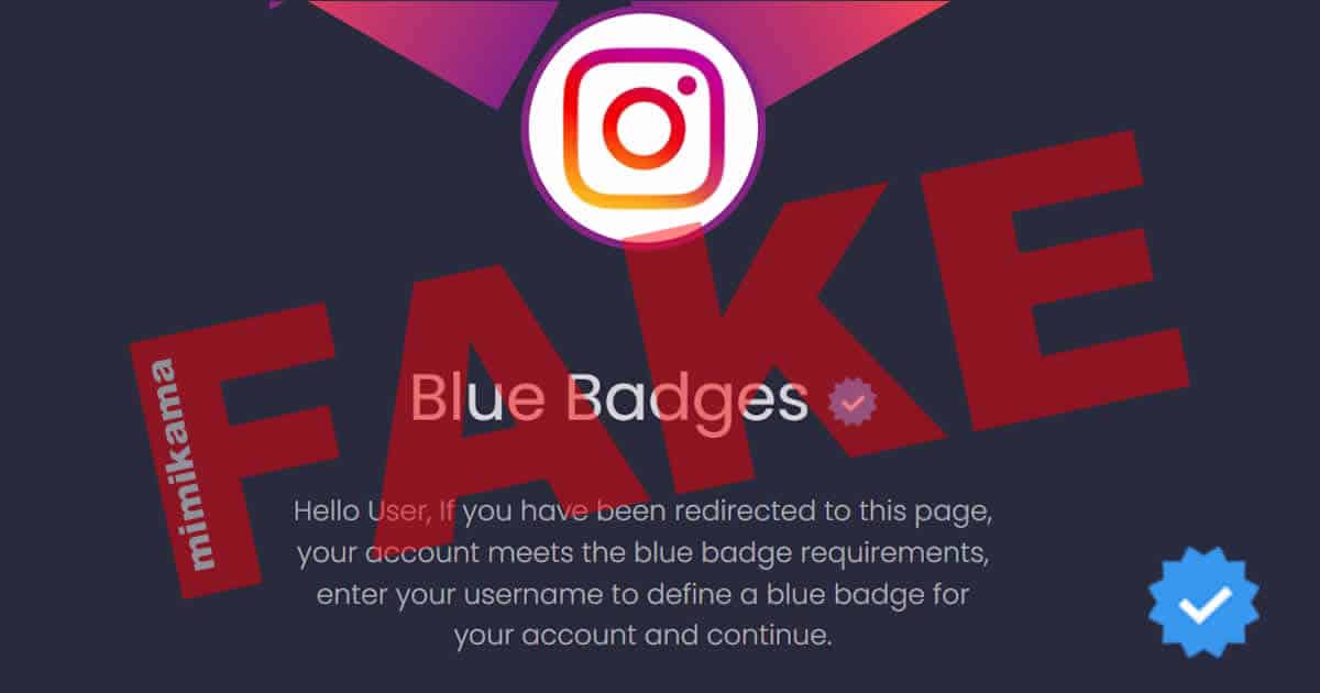Instagram-Konto weg statt blauer Haken