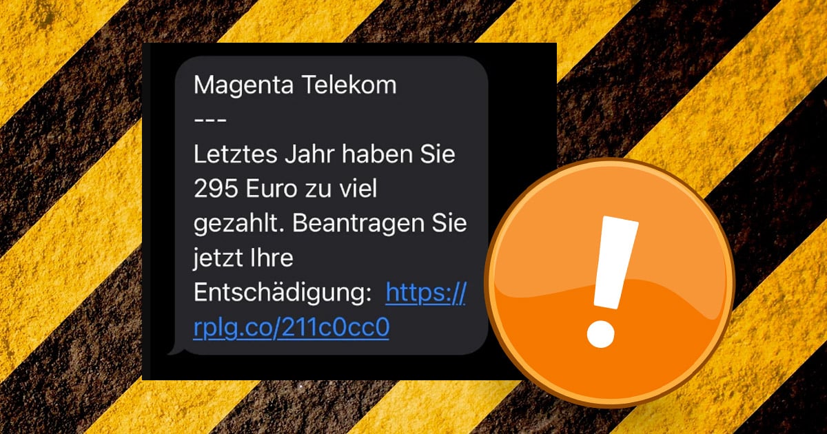 Magenta Telekom: Fake-SMS führt zu Phishing-Falle
