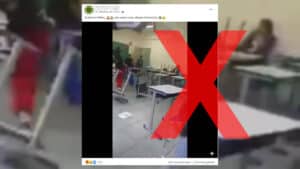 Video does not show rioting migrants in Vienna school