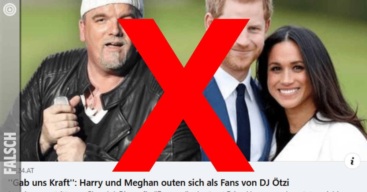 Prinz Harry steht nicht auf DJ Ötzi – Wie ein Gerücht entstand