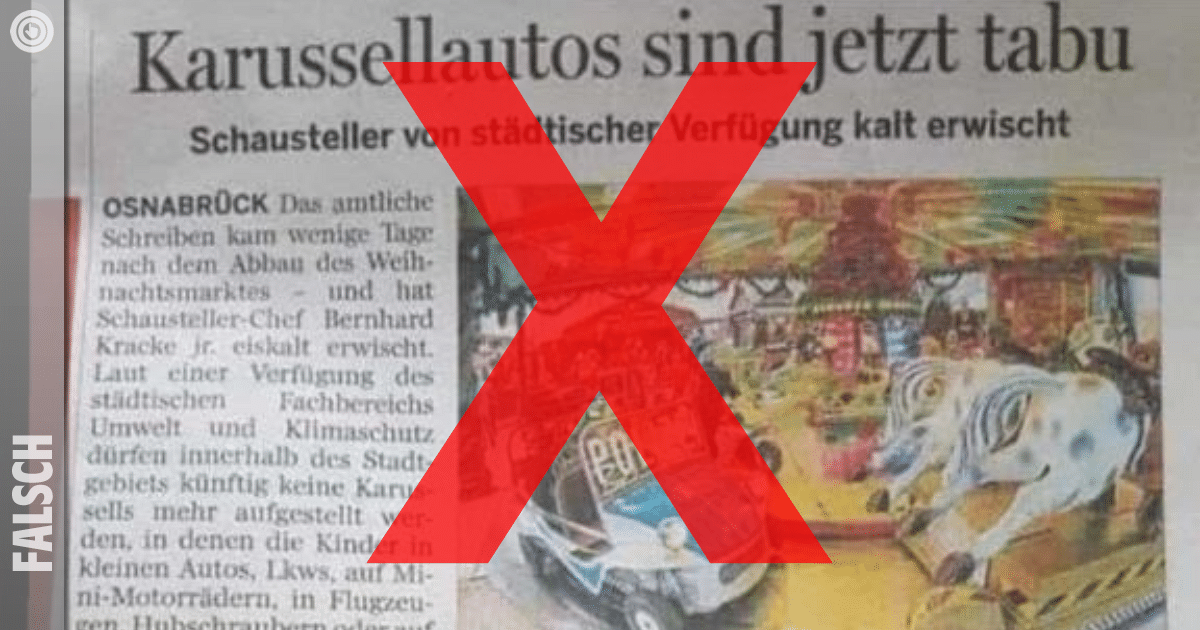 Karussellautos werden nicht in Osnabrück verboten!