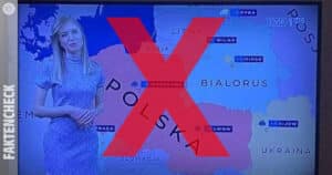 Russische Propaganda: Kein echtes Bild einer polnischen Wettervorhersage