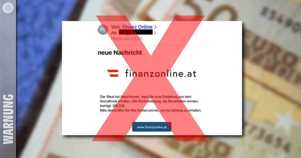 Österreich: Vorsicht vor gefälschten FinanzOnline-Benachrichtigungen / Artikelbild: Pexels, Screenshot