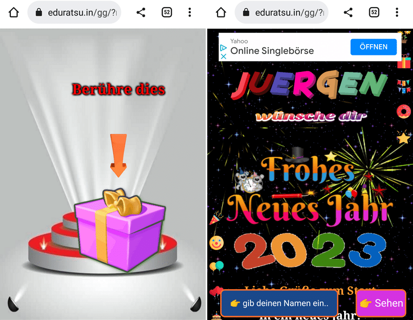 Verdächtiger Link auf WhatsApp: Harmlose Silvestergrüße – mimikama.org Ein harmloser Gruß zu Silvester