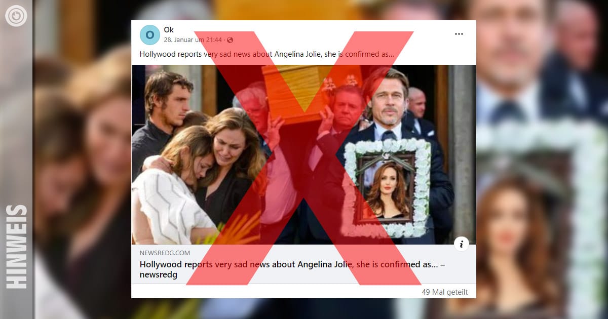 Clickbait: Angelina Jolie ist nicht tot!