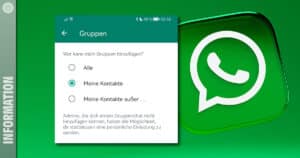 WhatsApp-Gruppen: Beitritt selbst bestimmen