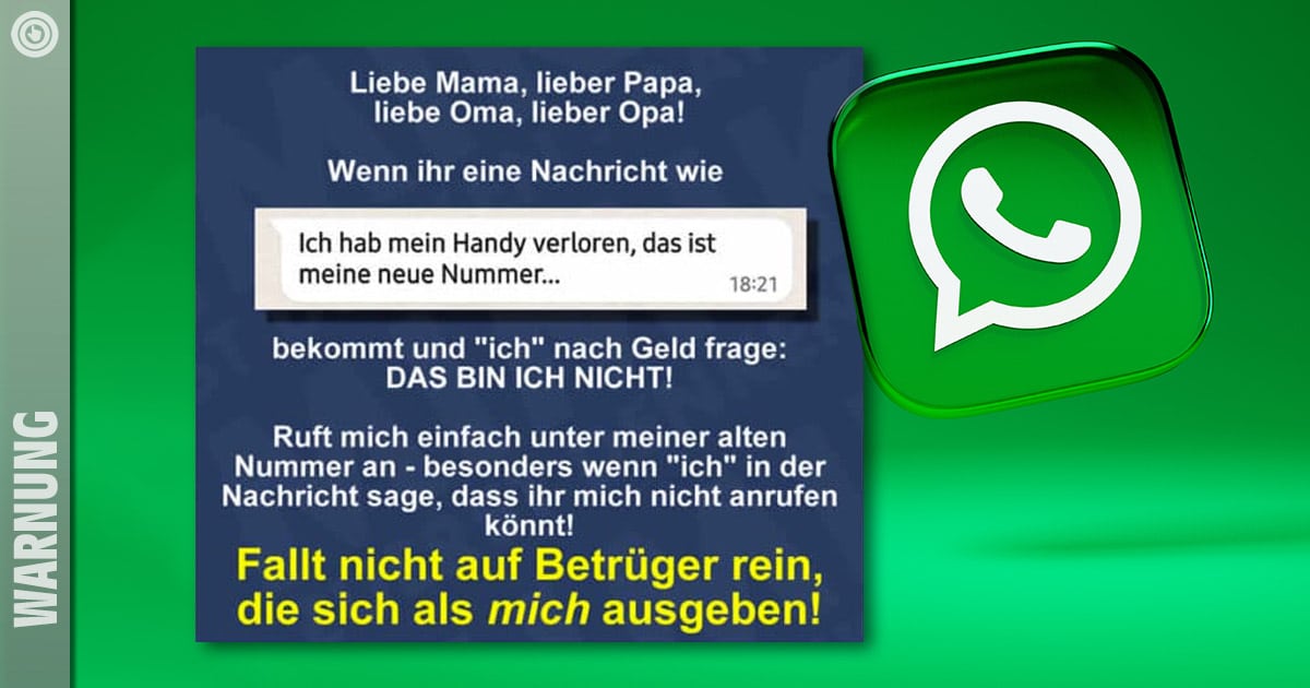 WhatsApp Betrug: Warnt ältere Verwandte und Bekannte