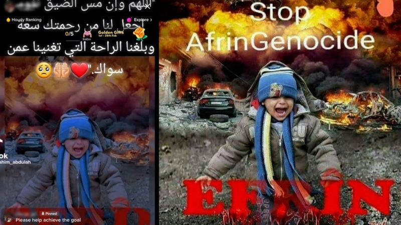 Nicht das KI-Bild, sondern ein TikTok SCAM mit einem Bild aus Afrin