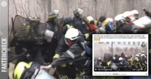 Clash von Polizei und Feuerwehr in Frankreich: altes Video